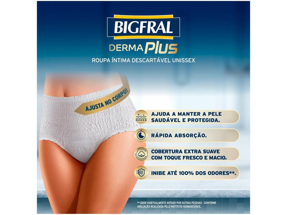 Roupa Íntima Descartável Bigfral Derma Plus P/M - 4