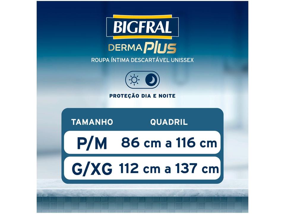 Roupa Íntima Descartável Bigfral Derma Plus P/M - 5