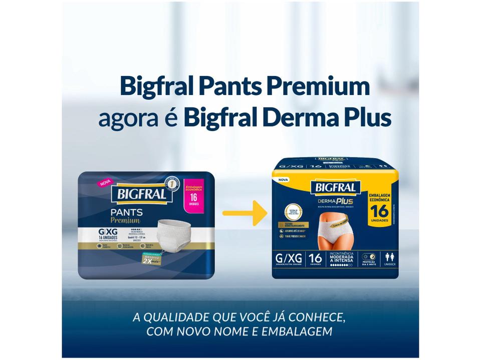 Roupa Íntima Descartável Bigfral G e XG Derma Plus 16 Unidades - 3