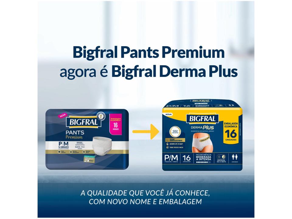 Roupa Íntima Descartável Bigfral P/M Derma Plus 16 Unidades - 3