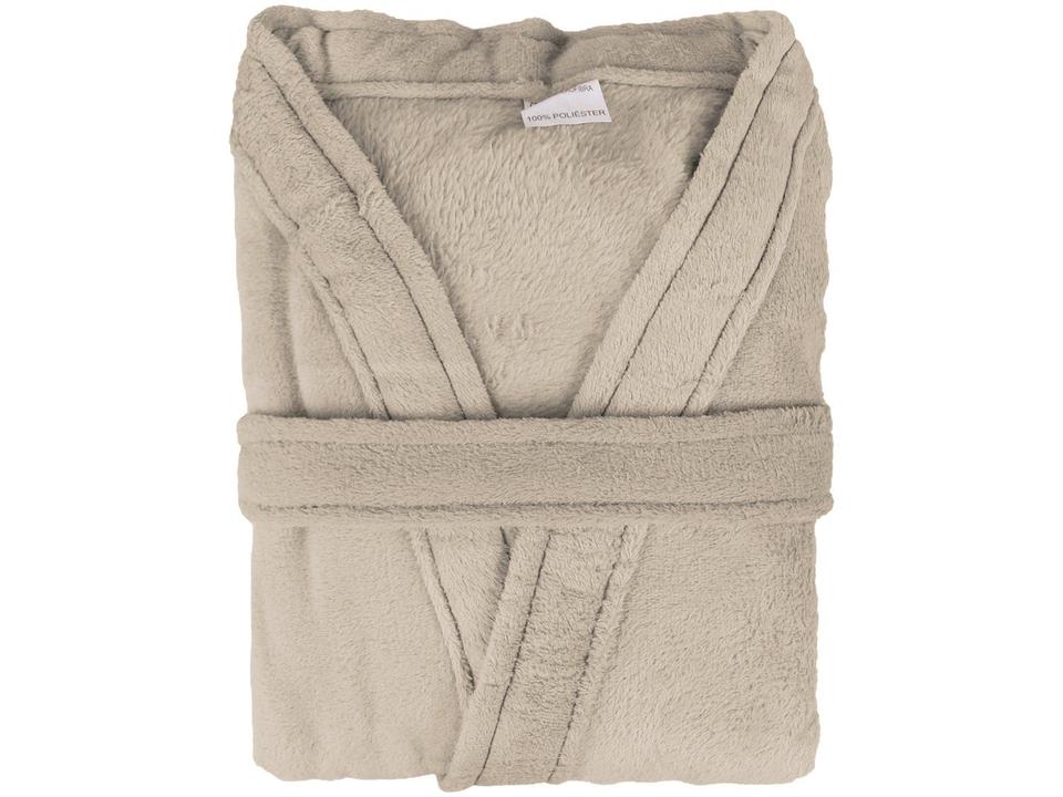 Roupão de Inverno Atlântica Kimono de Microfibra Cru - 1