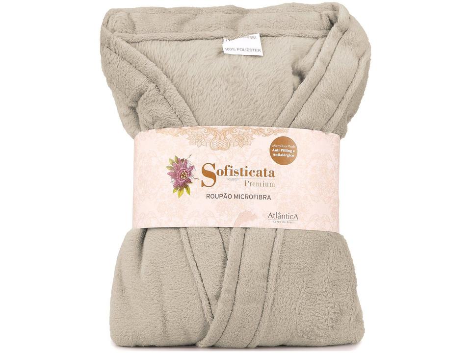 Roupão de Inverno Atlântica Kimono de Microfibra Cru - 2