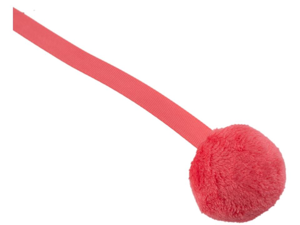 Roupão de Inverno de Microfibra Atlântica Pompom Framboesa com Capuz - 8