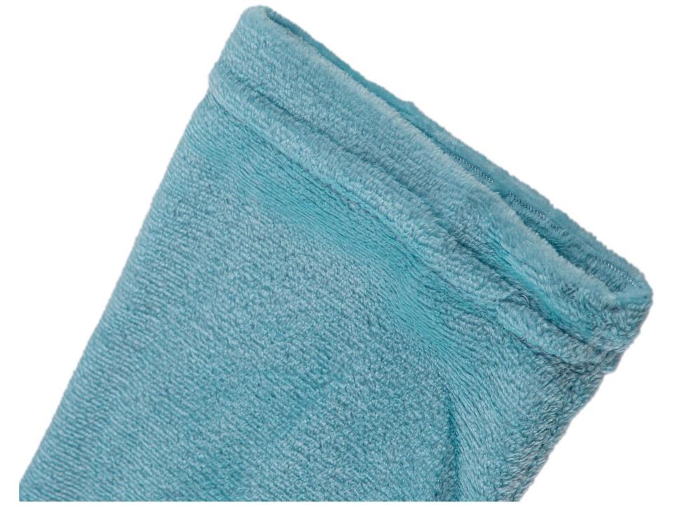 Roupão de Inverno de Microfibra Atlântica Pompom Verde com Capuz - 4