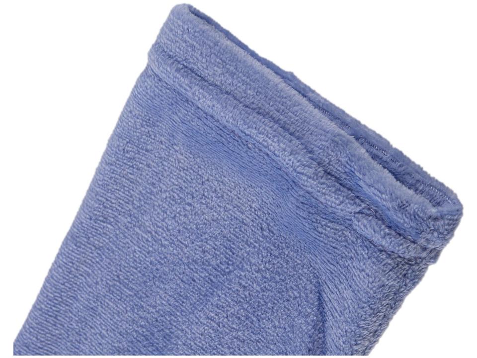 Roupão de Inverno de Microfibra Atlântica Pompom Violeta com Capuz - 5