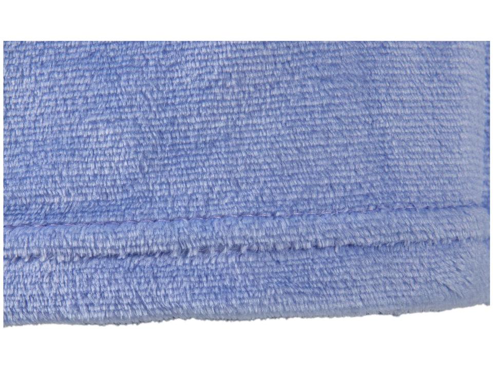 Roupão de Inverno de Microfibra Atlântica Pompom Violeta com Capuz - 6