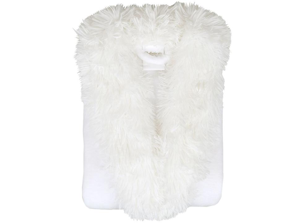 Roupão de Inverno Infantil Atlântica Kids Feminino de Microfibra Branco - 1