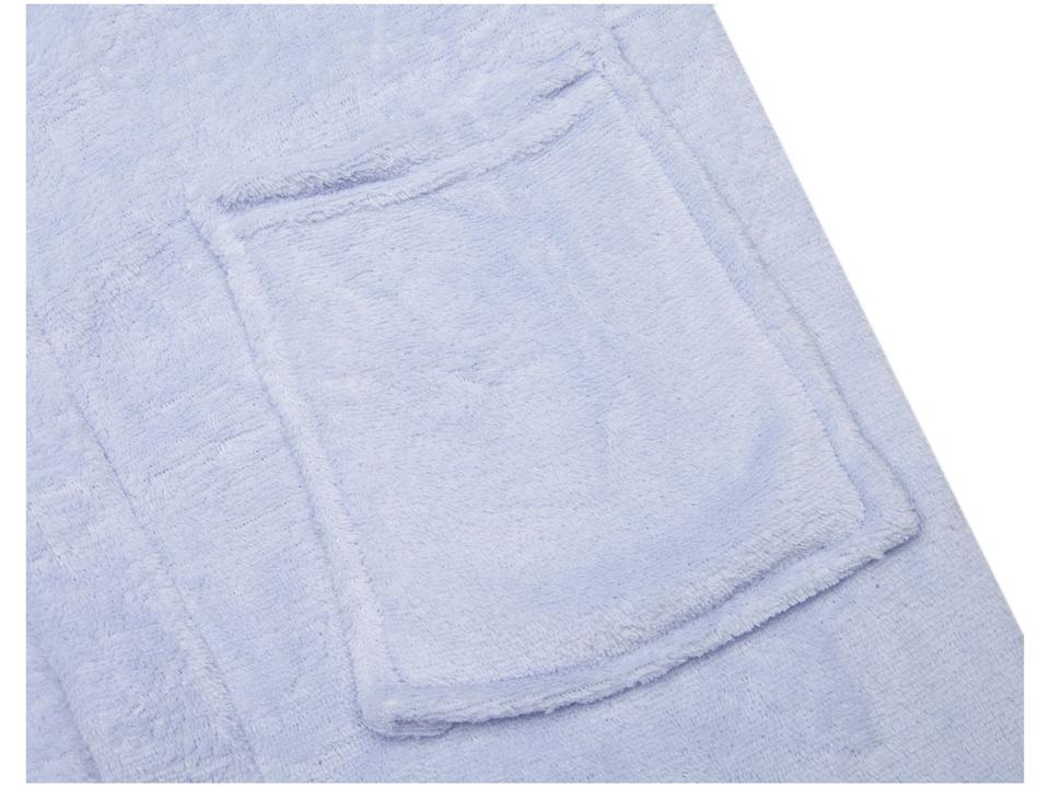 Roupão de Inverno Infantil Atlântica Kids Feminino de Microfibra Hortência - 4