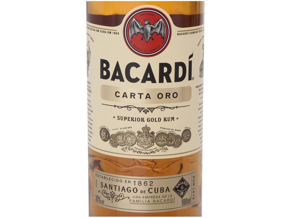 Rum Bacardi Carta Oro 980ml - 3