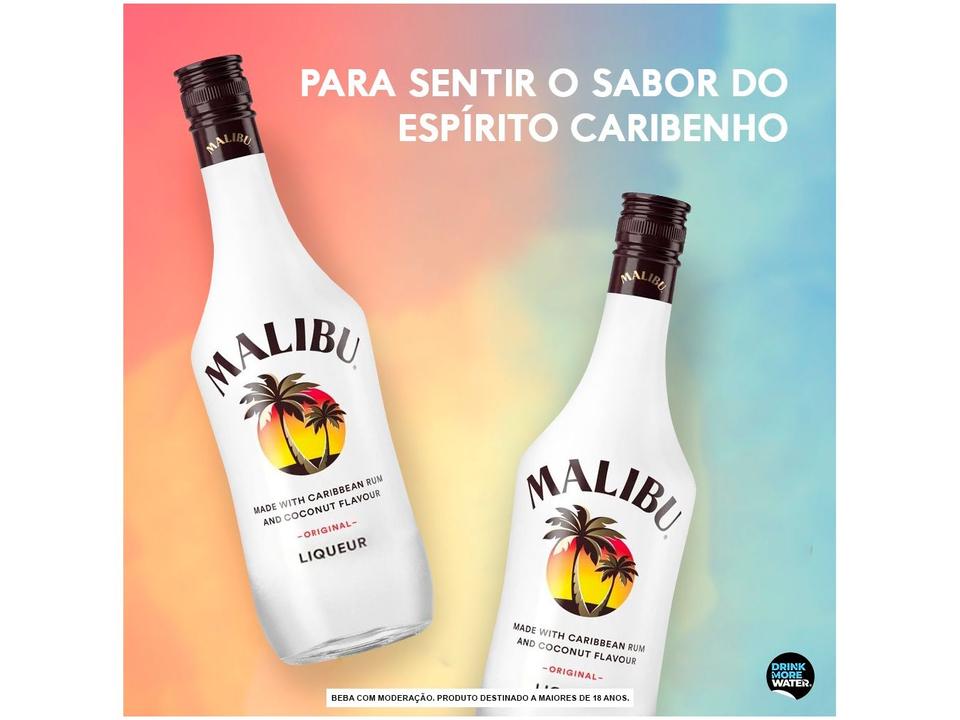 Rum Malibu Caribenho Sabor Coco Original 750ml - 4