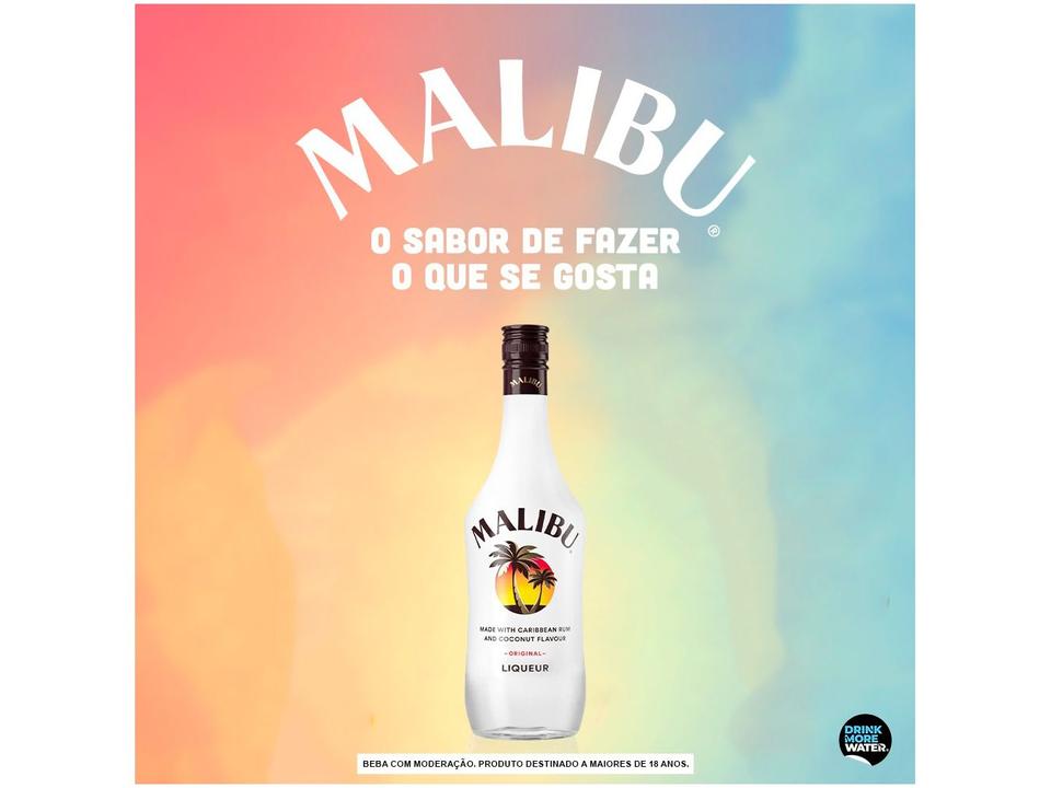 Rum Malibu Caribenho Sabor Coco Original 750ml - 6