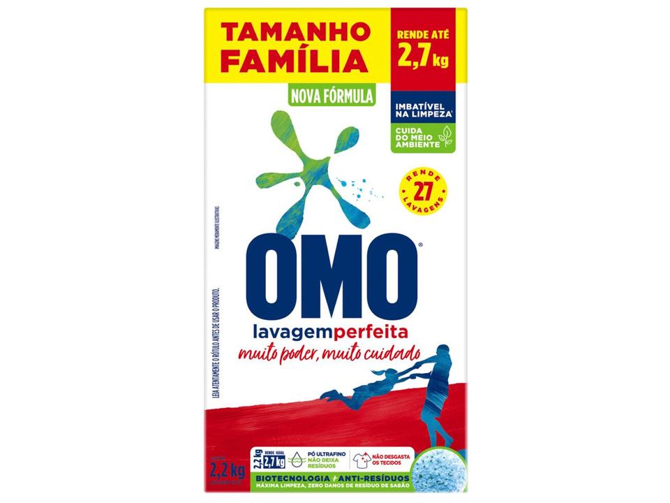 Sabão em Pó Omo Lavagem Perfeita Tamanho Família 2,2kg - 3