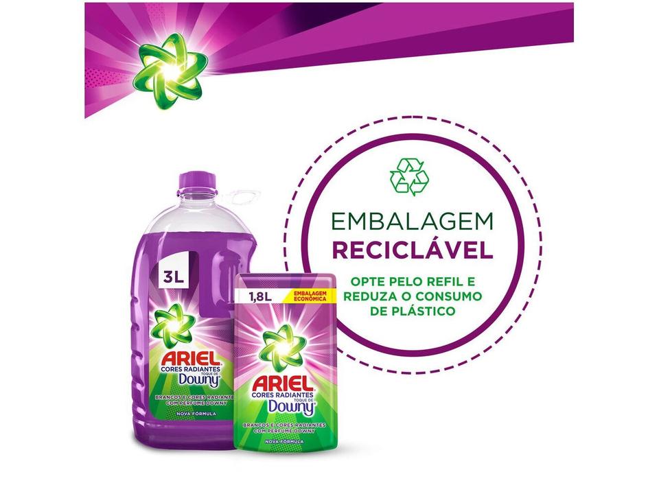 Sabão Líquido Ariel Cores Radiantes Toque de Downy - 5