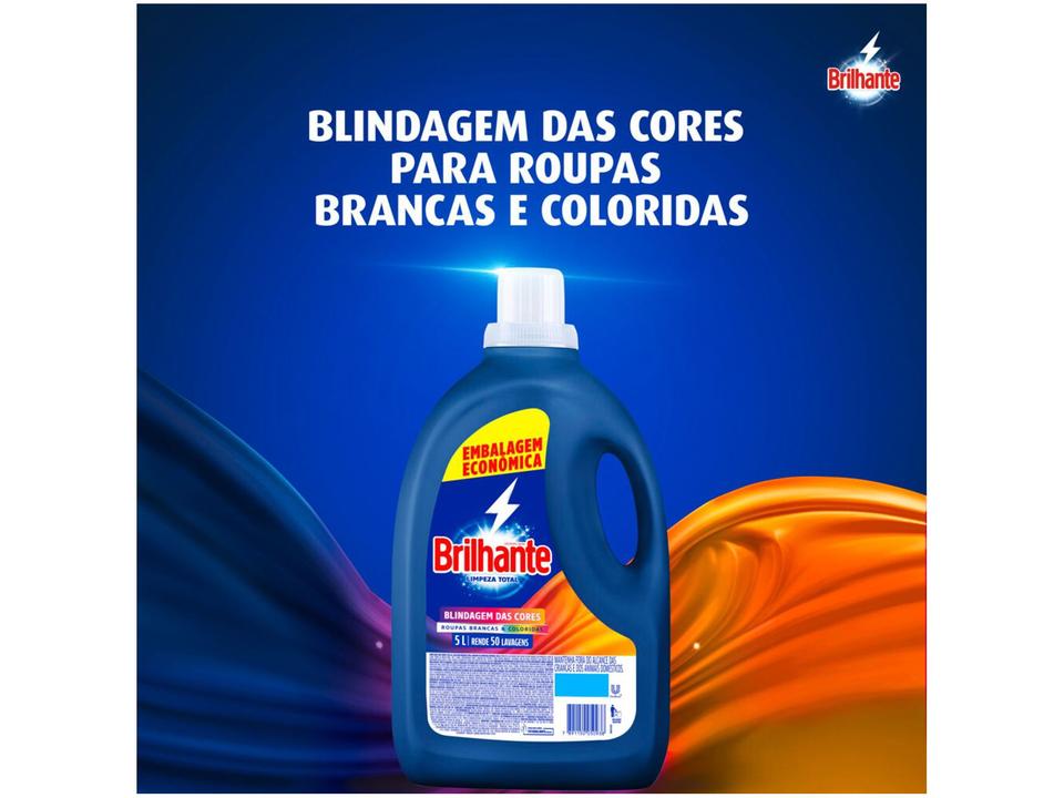 Sabão Líquido Brilhante Limpeza Total 5L - 3
