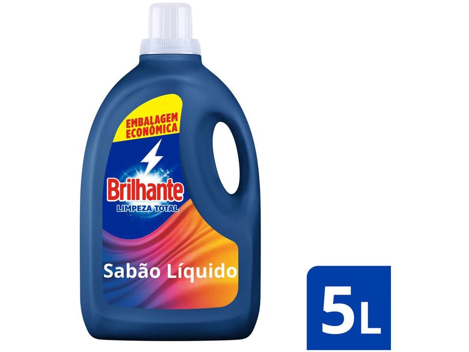 Sabão Líquido Brilhante Limpeza Total 5L - 1