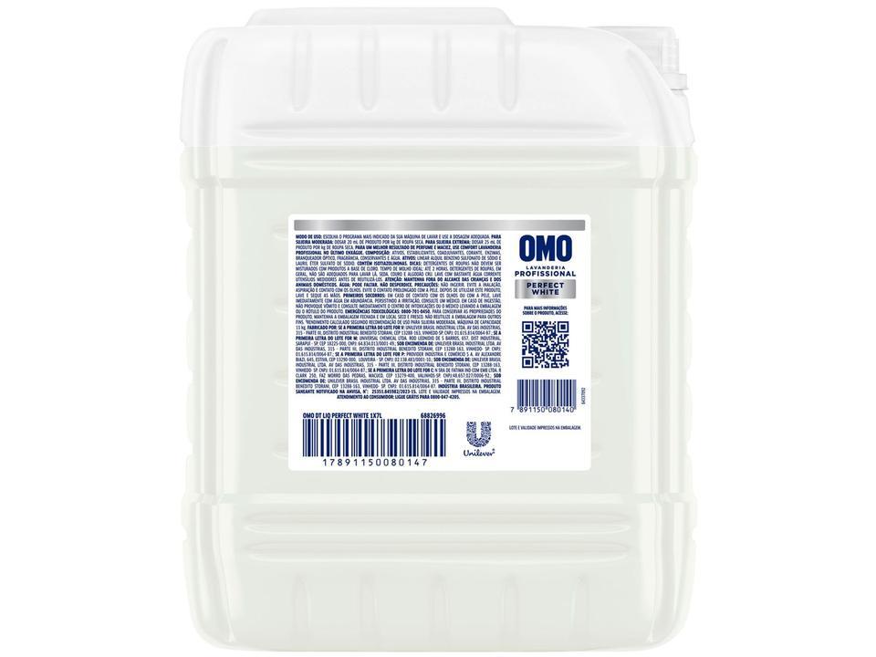 Sabão Líquido Concentrado OMO Lavanderia Profissional Perfect White 7L - 2