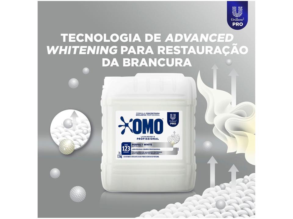 Sabão Líquido Concentrado OMO Lavanderia Profissional Perfect White 7L - 5