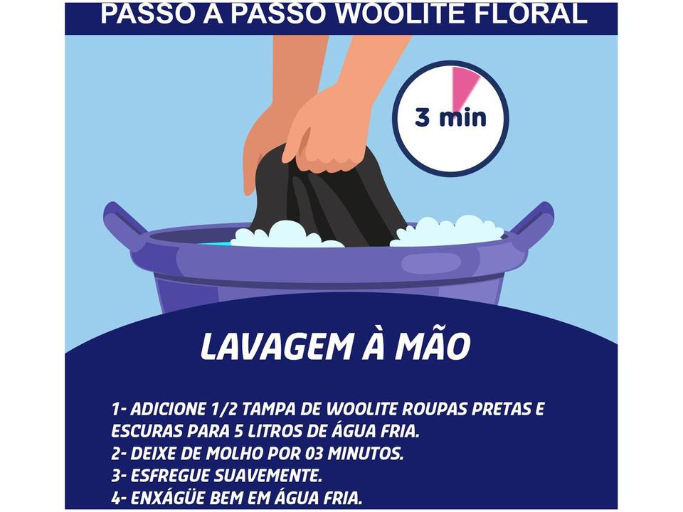 Sabão Líquido Lava Roupas Roupas Escuras Floral 450ml - 7