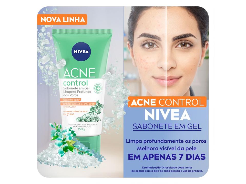 Sabonete em Gel Facial Nivea Acne Control 150g - 4