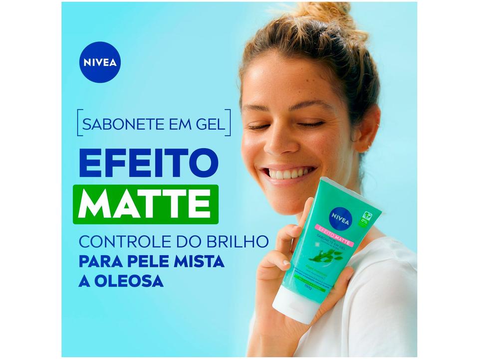 Sabonete Gel Facial Nivea Controle do Brilho Efeito Matte 150ml - 2