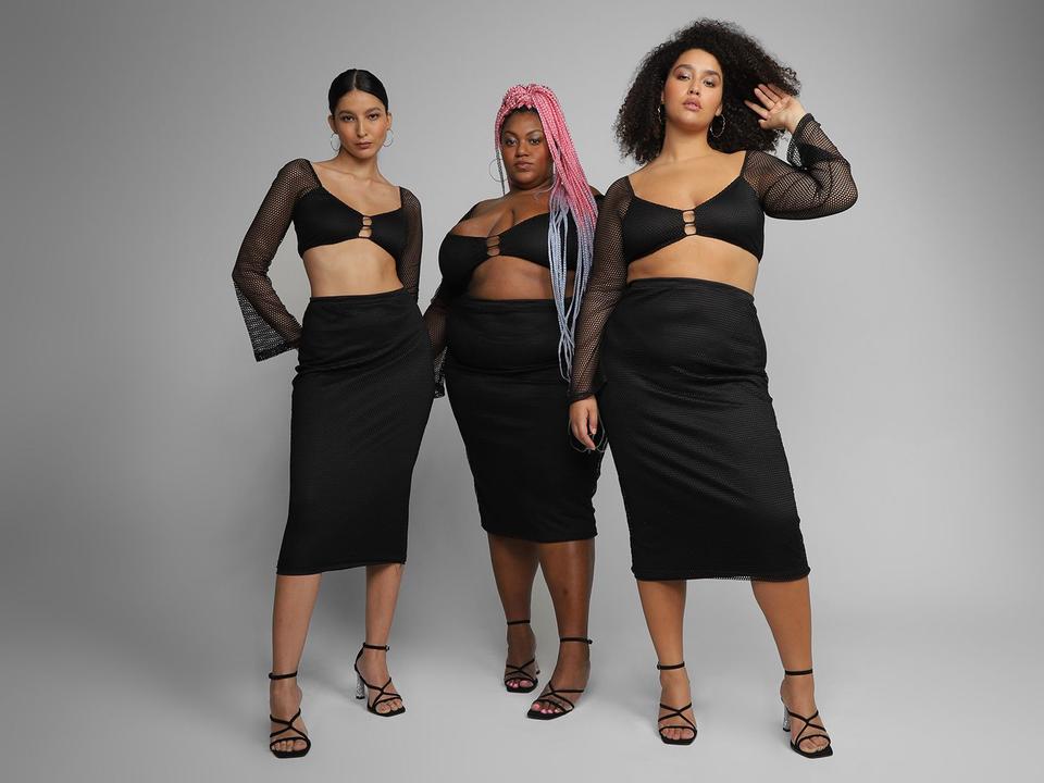 Saia Longa Vista Magalu x Letticia Munniz Malha Mesh - 3