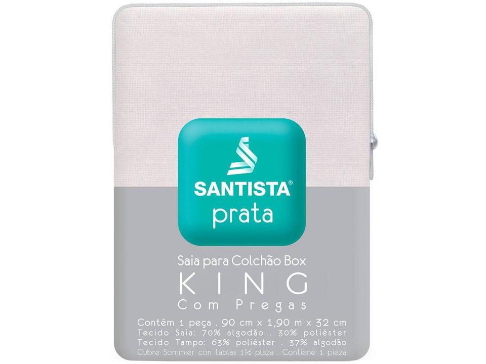 Saia para Cama Box King Size Prata - 1