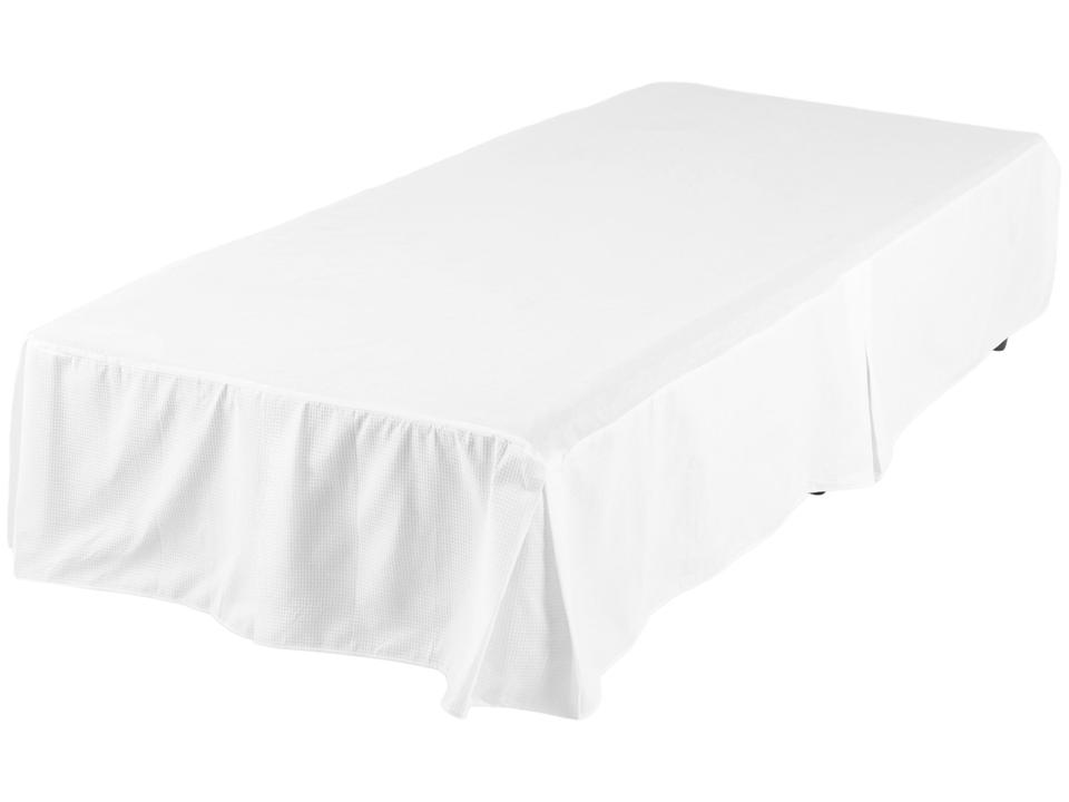 Saia para Cama Box Solteiro Premium Piquet 90x190cm Artex - 1
