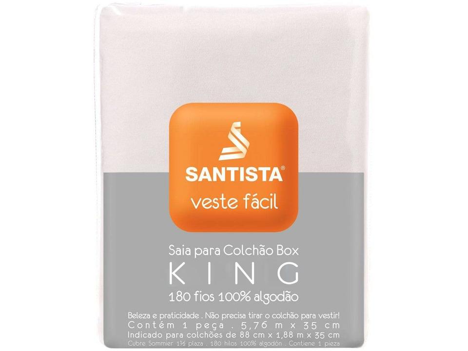 Saia para Cama King Size Veste Fácil 193x203cm Santista - 1