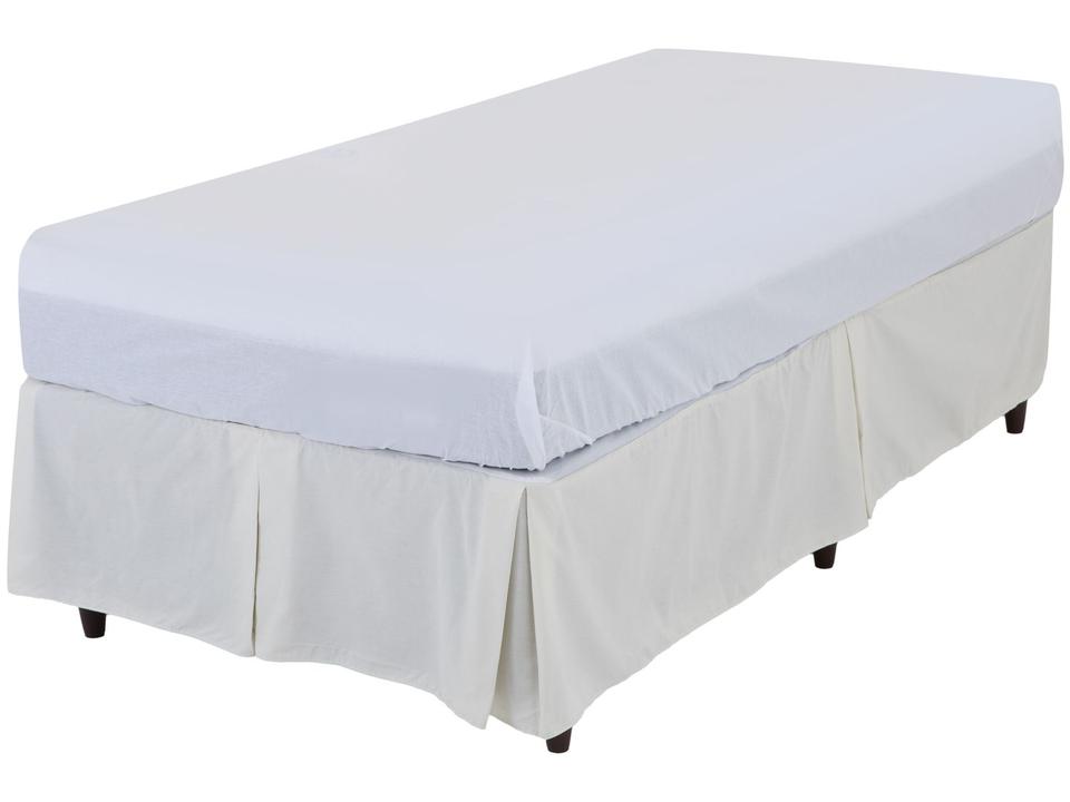 Saia para Cama Solteiro Prata 90x190cm Santista - 2
