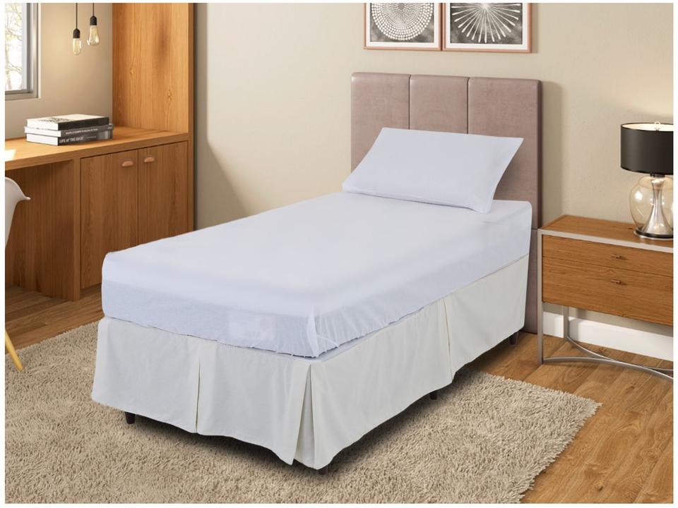 Saia para Cama Solteiro Prata 90x190cm Santista - 1