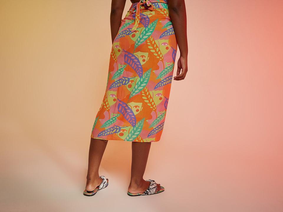 Saia Vista Magalu x Flora Yumi Pareo Fenda - 1