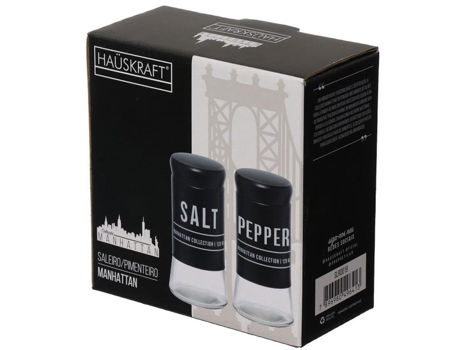 Saleiro e Pimenteiro de Vidro 2 Peças Hauskraft Manhattan - 3