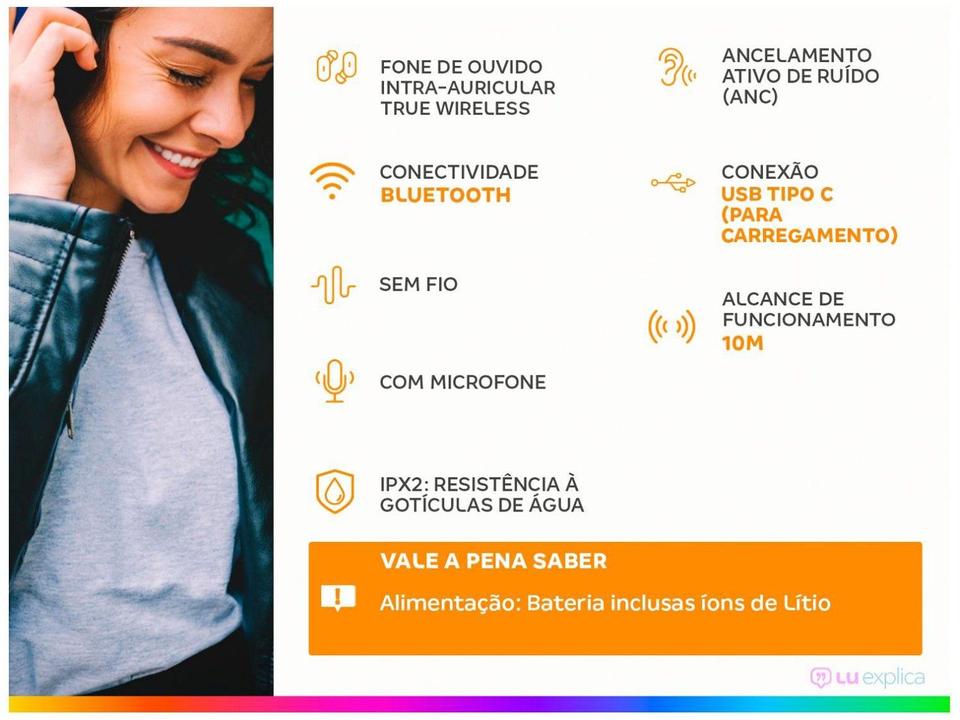 Samsung Galaxy Buds FE Fone de Ouvido Sem Fio Branco - 1