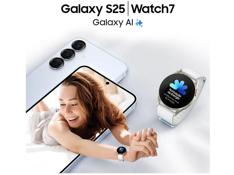 Samsung Galaxy S25 5G 256GB Galaxy AI Azul Marinho 6,2" 12GB RAM Câm. Tripla 50+12+10MP Bateria 4000mAh Dual Chip - 4