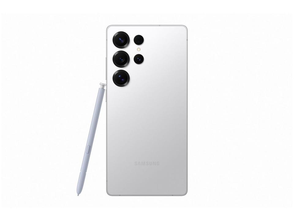 Samsung Galaxy S25 Ultra 5G 256GB Galaxy AI Titânio Prata 6,9" 12GB RAM Câm. Quádrupla 200+50+10+50MP Bateria 5000mAh Dual Chip - 13