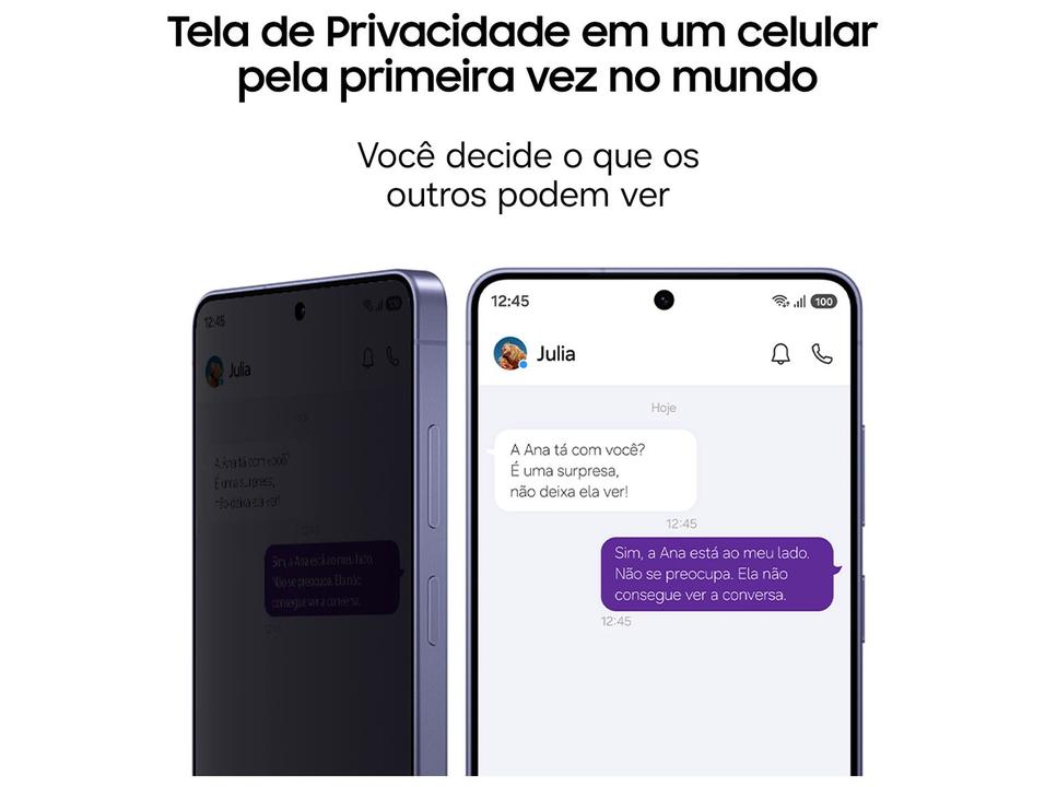 Samsung Galaxy S26 Ultra 5G 512GB Galaxy AI Violeta 6,9" 12GB RAM Câm. Quádrupla 200+50+10+50MP Bateria 5000mAh Dual Chip - 3