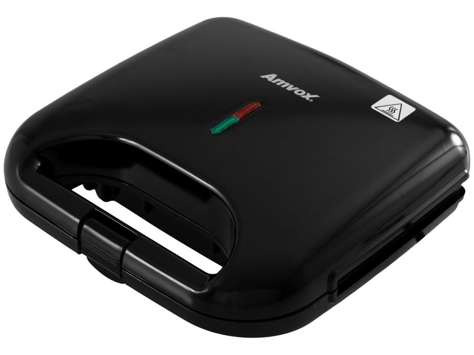 Sanduicheira Amvox AMS 370 Preta 750W - 2