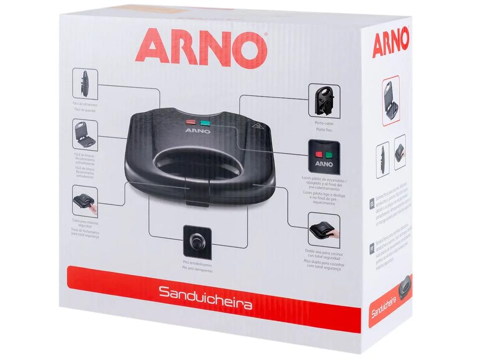 Sanduicheira Arno Compacta com Placas Antiaderente - 11