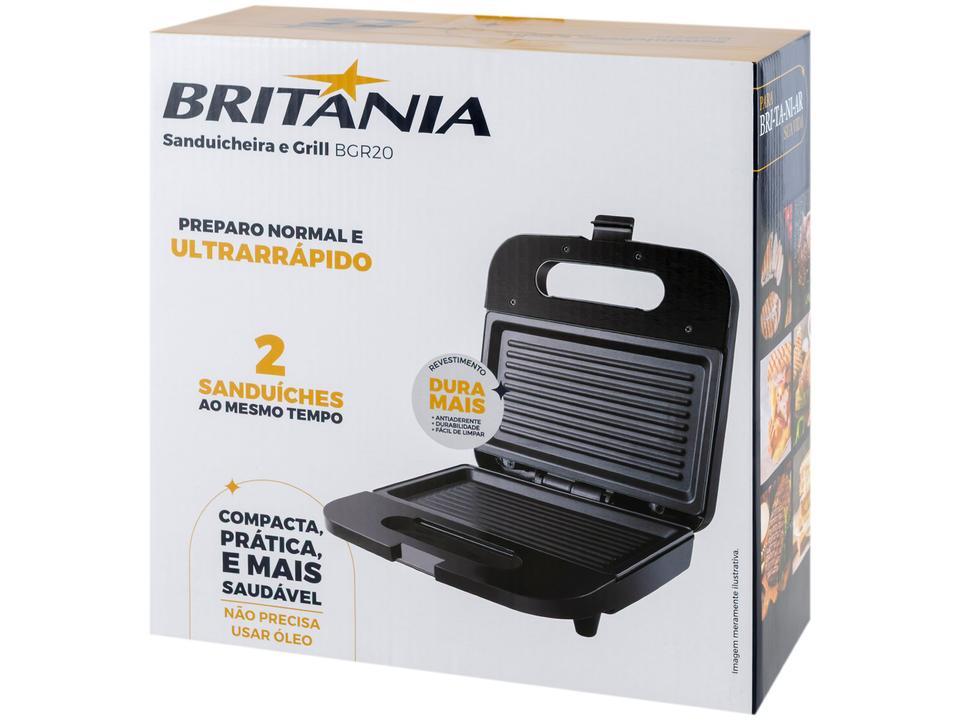 Sanduicheira Britânia BGR20 1500W Preta 66701196 - 8