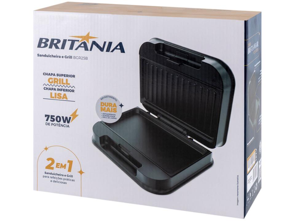 Sanduicheira Britânia BGR25B 750W Preta 66701206 - 11