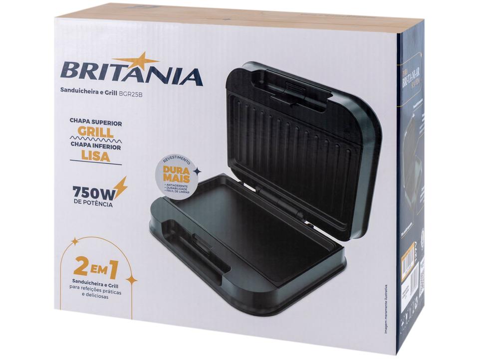 Sanduicheira Britânia BGR25B 750W Preto 66701206 - 11