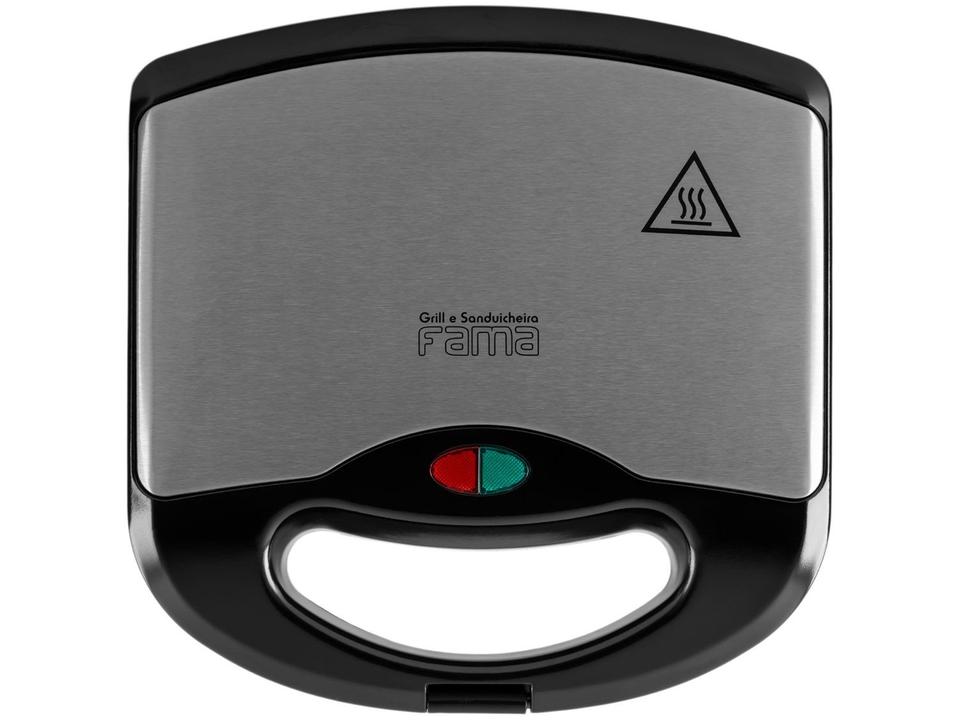 Sanduicheira Fama FGR01PI Preto e Prata 700W - 5