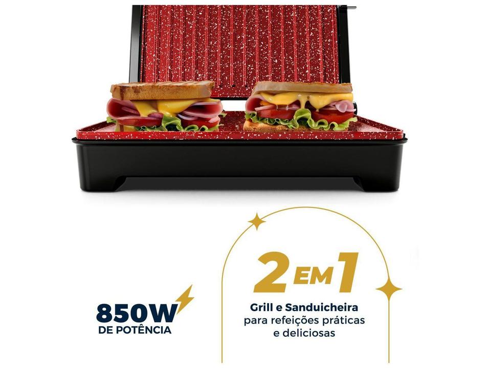 Sanduicheira Grill Britânia BGR28A 1200W Preto - 2
