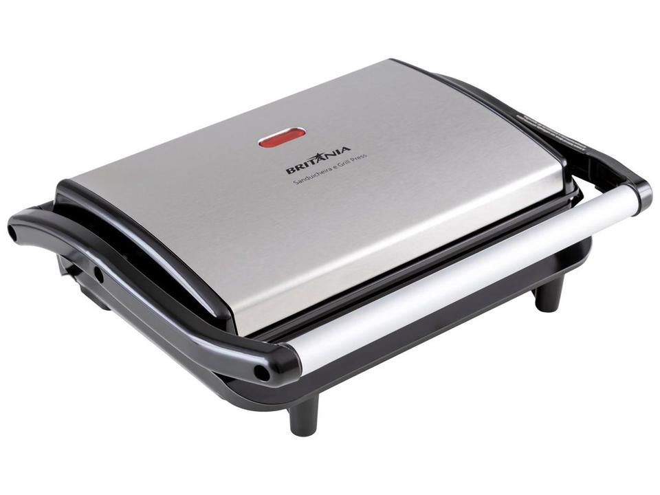 Sanduicheira/Grill Britânia Press BGR27I 2 em 1 Prata 850W - 5