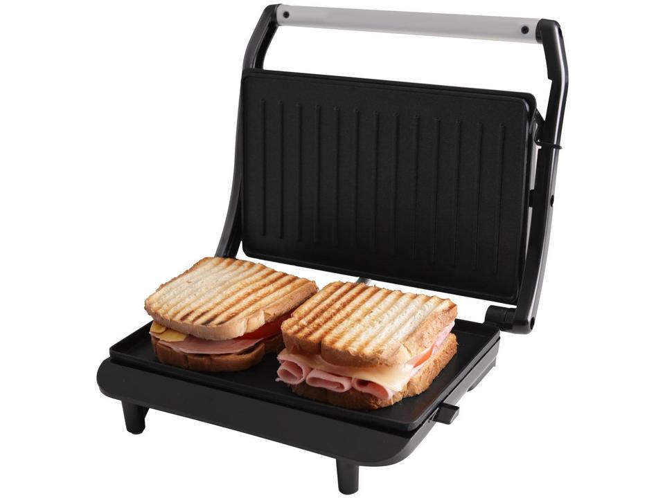 Sanduicheira/Grill Britânia Press BGR27I 2 em 1 Prata 850W Antiaderente - 2