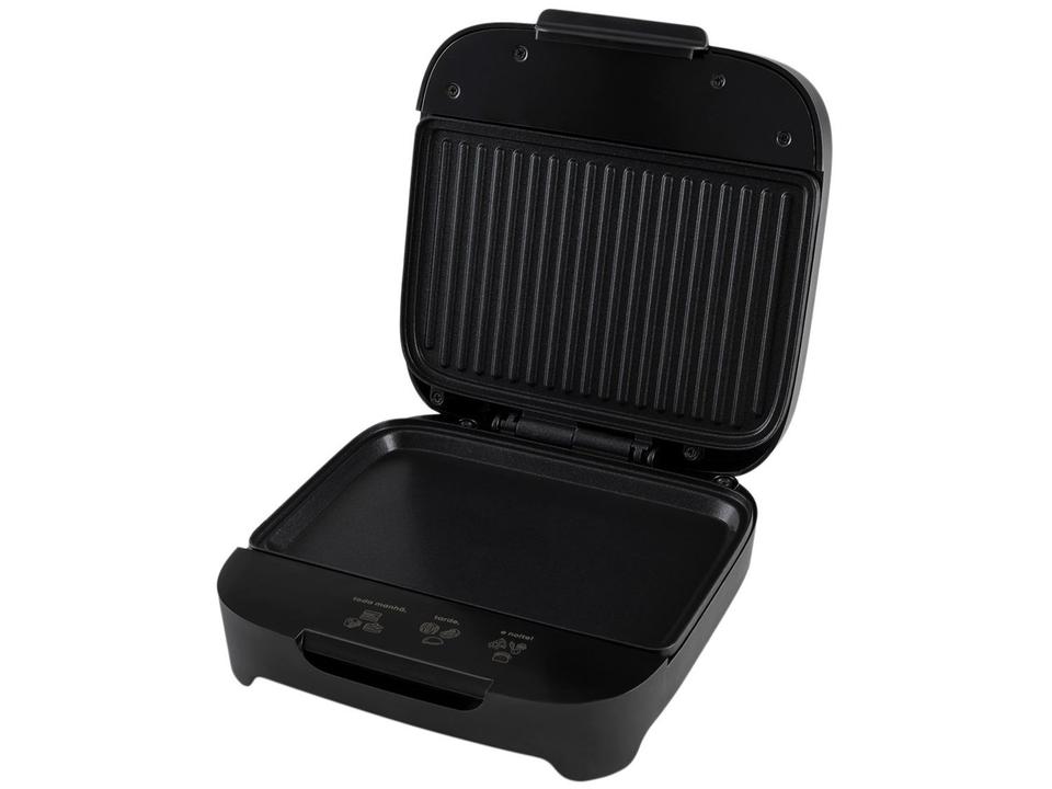 Sanduicheira Grill Cadence Preta 750W Antiaderente Click - 3