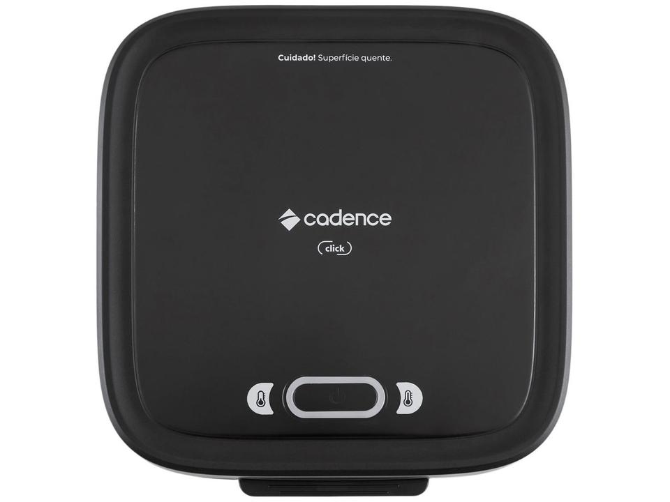 Sanduicheira Grill Cadence Preta 750W Antiaderente Click - 5