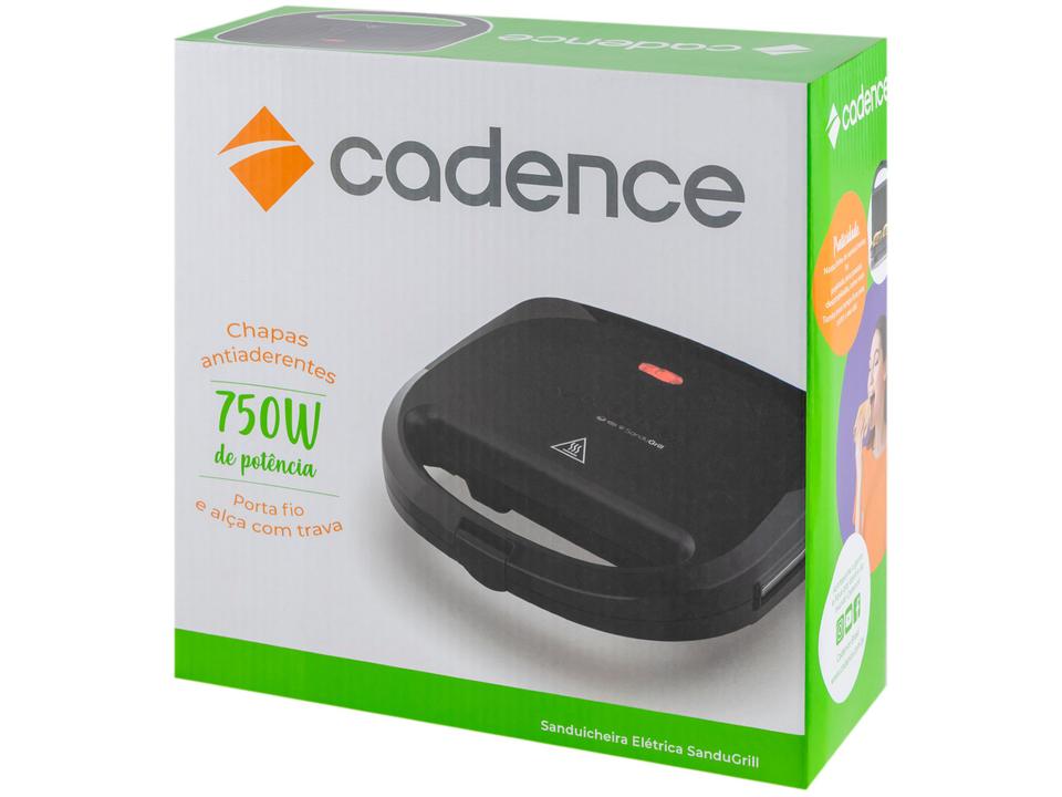 Sanduicheira Grill Cadence SanduGrill SAN230 750W Preta - 8