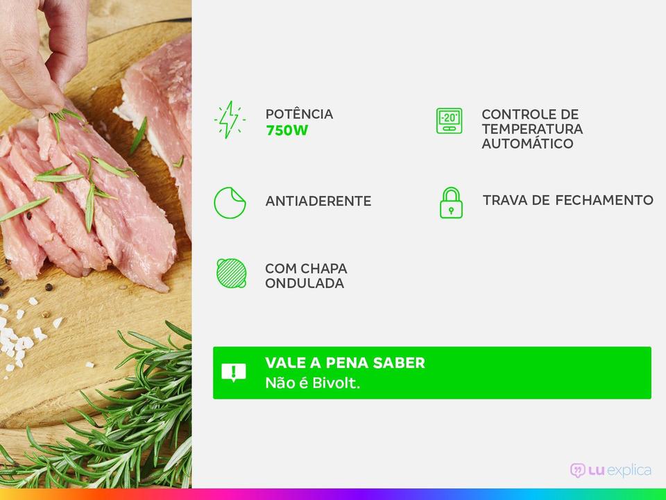 Sanduicheira Grill Mondial Master S-20 Preta - 1