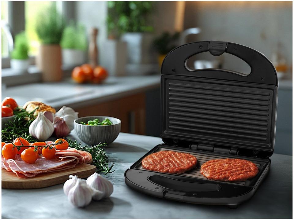Sanduicheira/Grill Mondial Pratic SN-01 Preto 750W - 1
